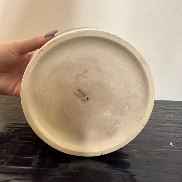 Vintage Blue and White‎ English Biscuit Jar - Picture 5 of 7